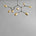 101 Copenhagen - Drop Chandelier, Mini - Brass (5m) - Chandelier