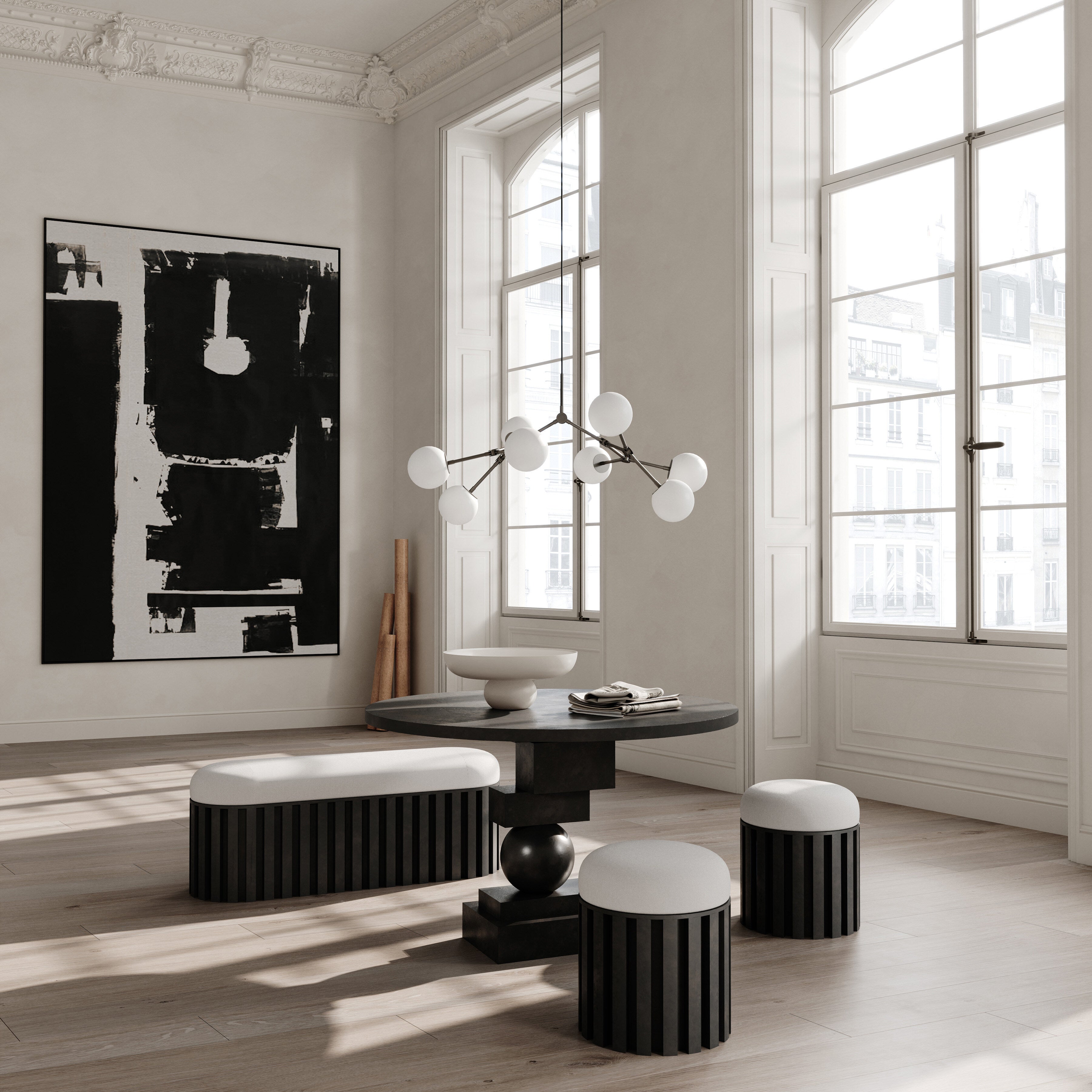 101 Copenhagen - Drop Chandelier Bulp, Mini - Grey (5m) - Chandelier