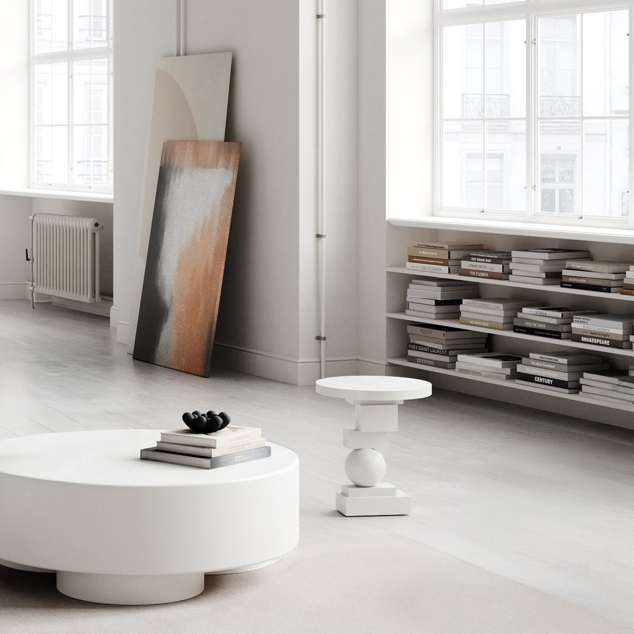 Artist Side Table - Bone White
