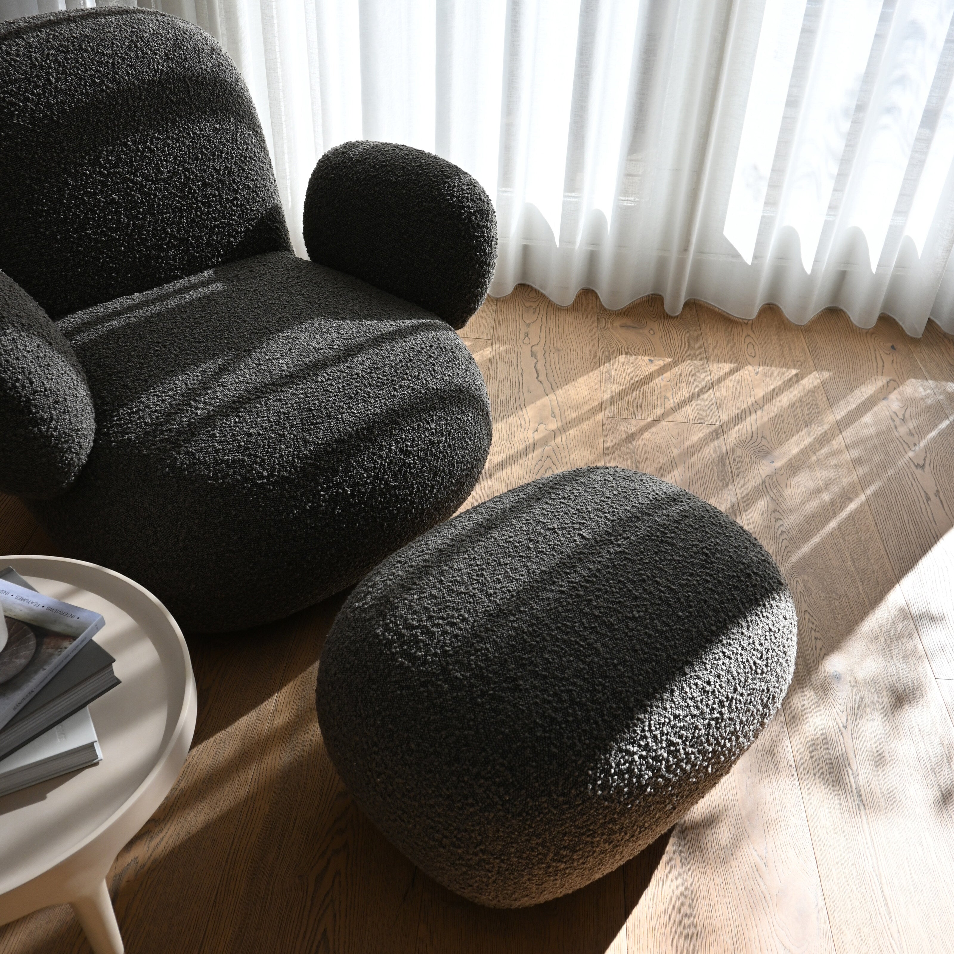 101 Copenhagen - Toe Ottoman - Deep Taupe (A2635) - Ottoman