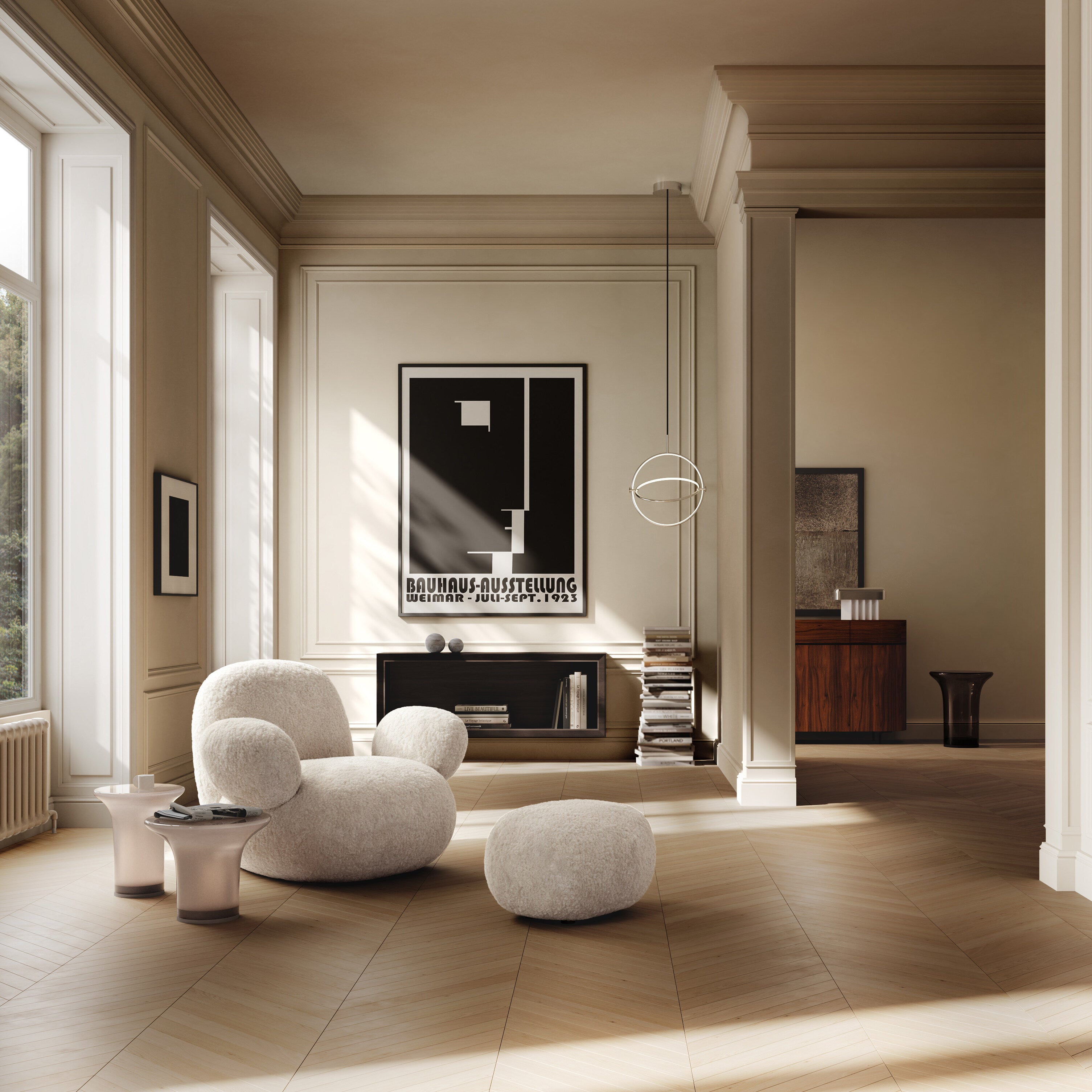 101 Copenhagen - Toe Ottoman - Sheepskin - Ottoman