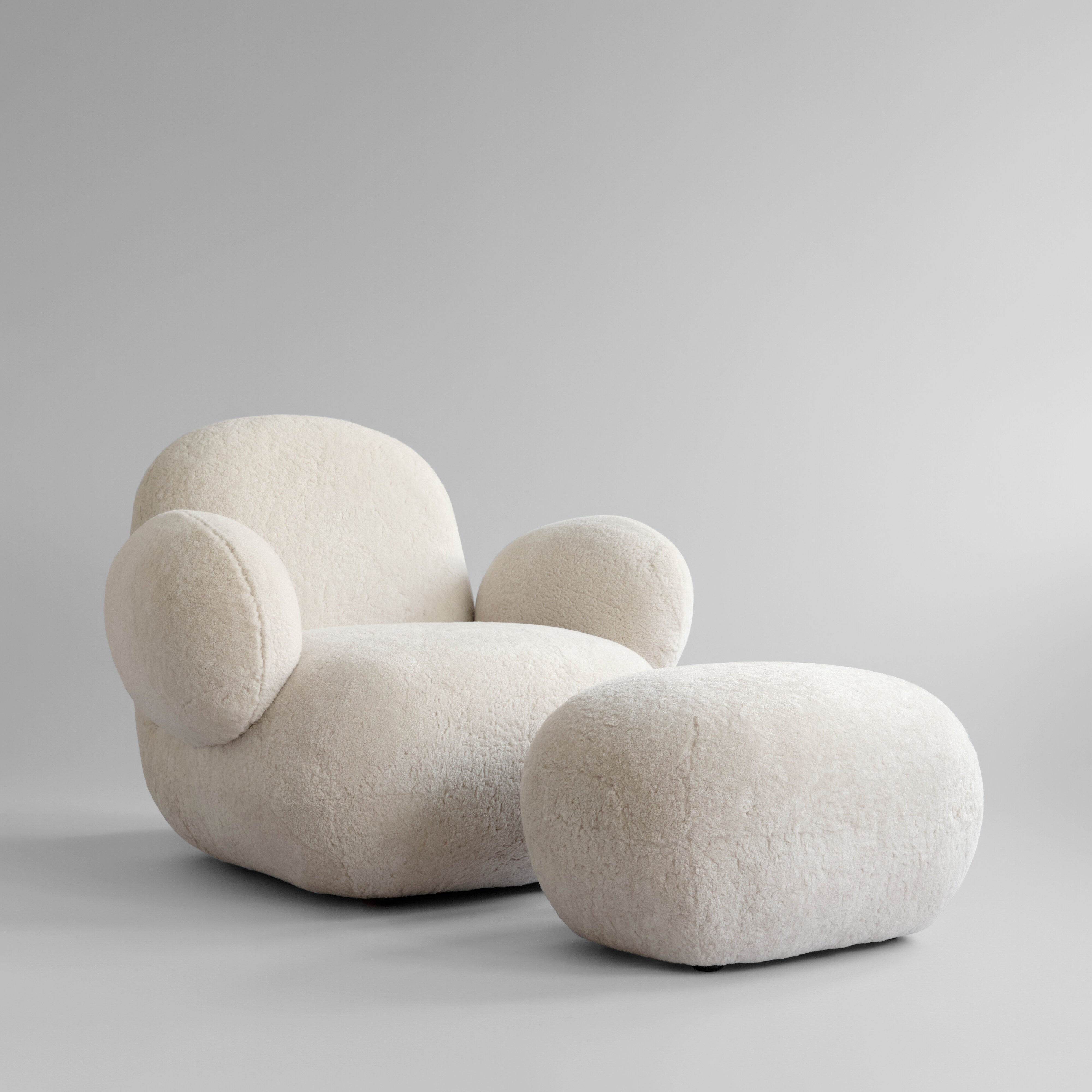101 Copenhagen - Toe Ottoman - Sheepskin - Ottoman