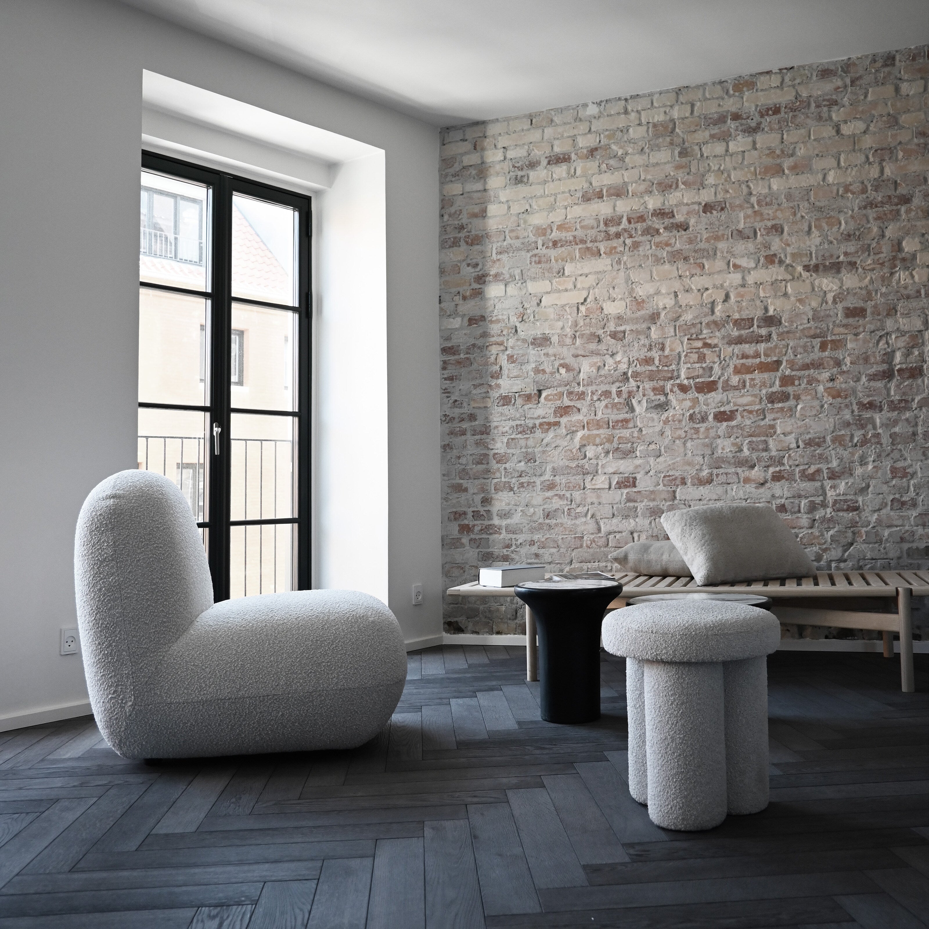 Toe Chair, Flat - Off White (CPH 900)