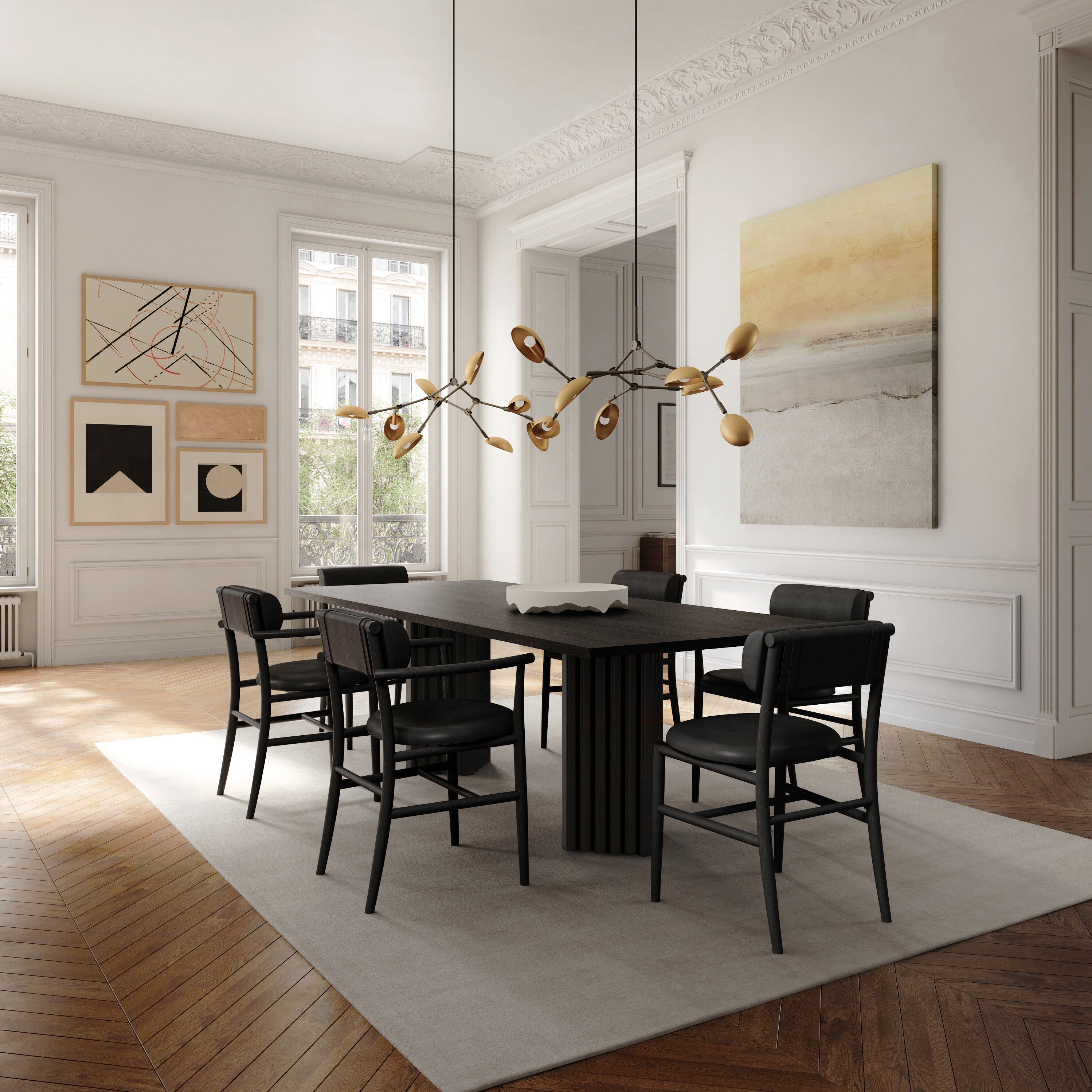 101 Copenhagen - Drop Chandelier, Mini - Brass (5m) - Chandelier