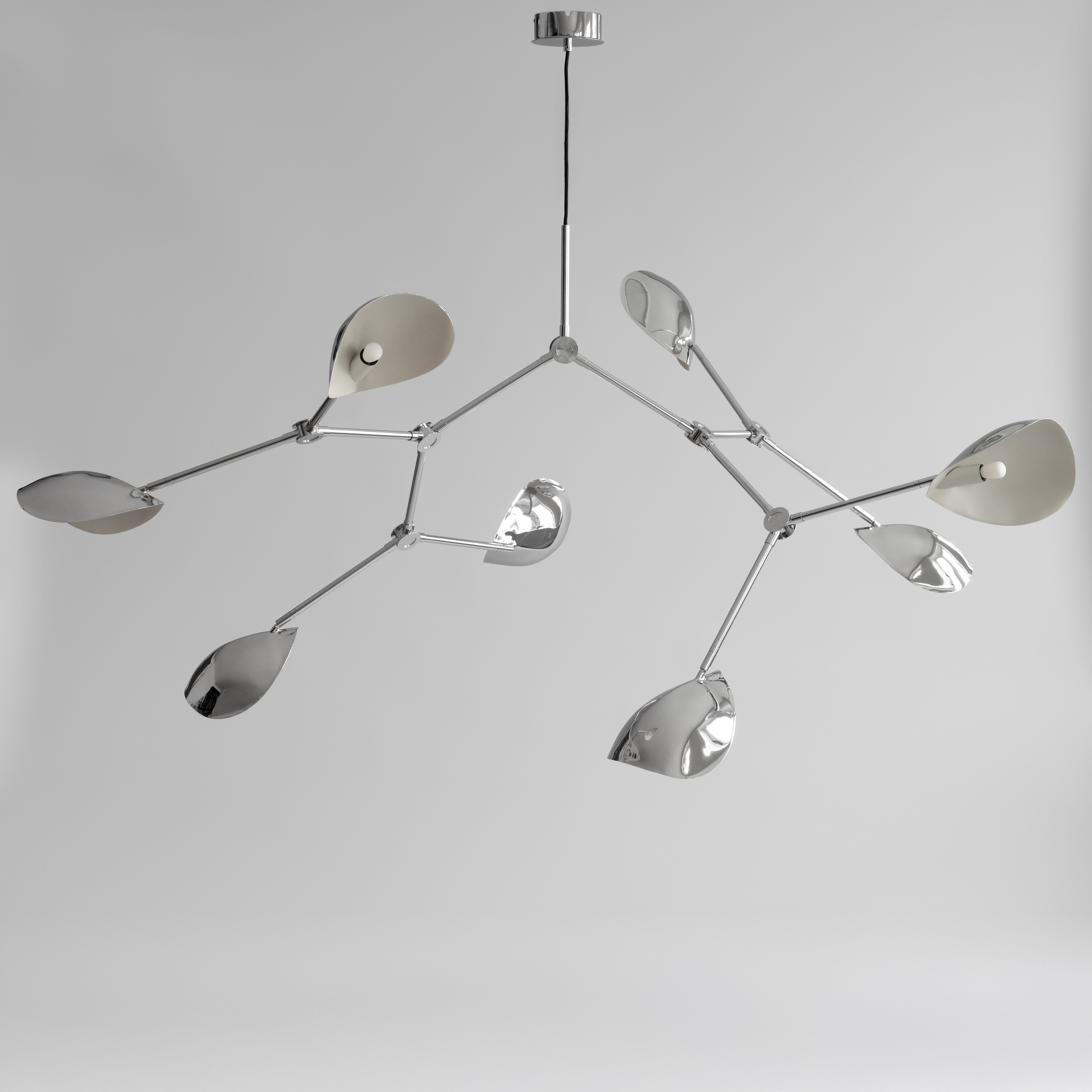 101 Copenhagen - Stingray Chandelier, Grande - Chrome - Chandelier
