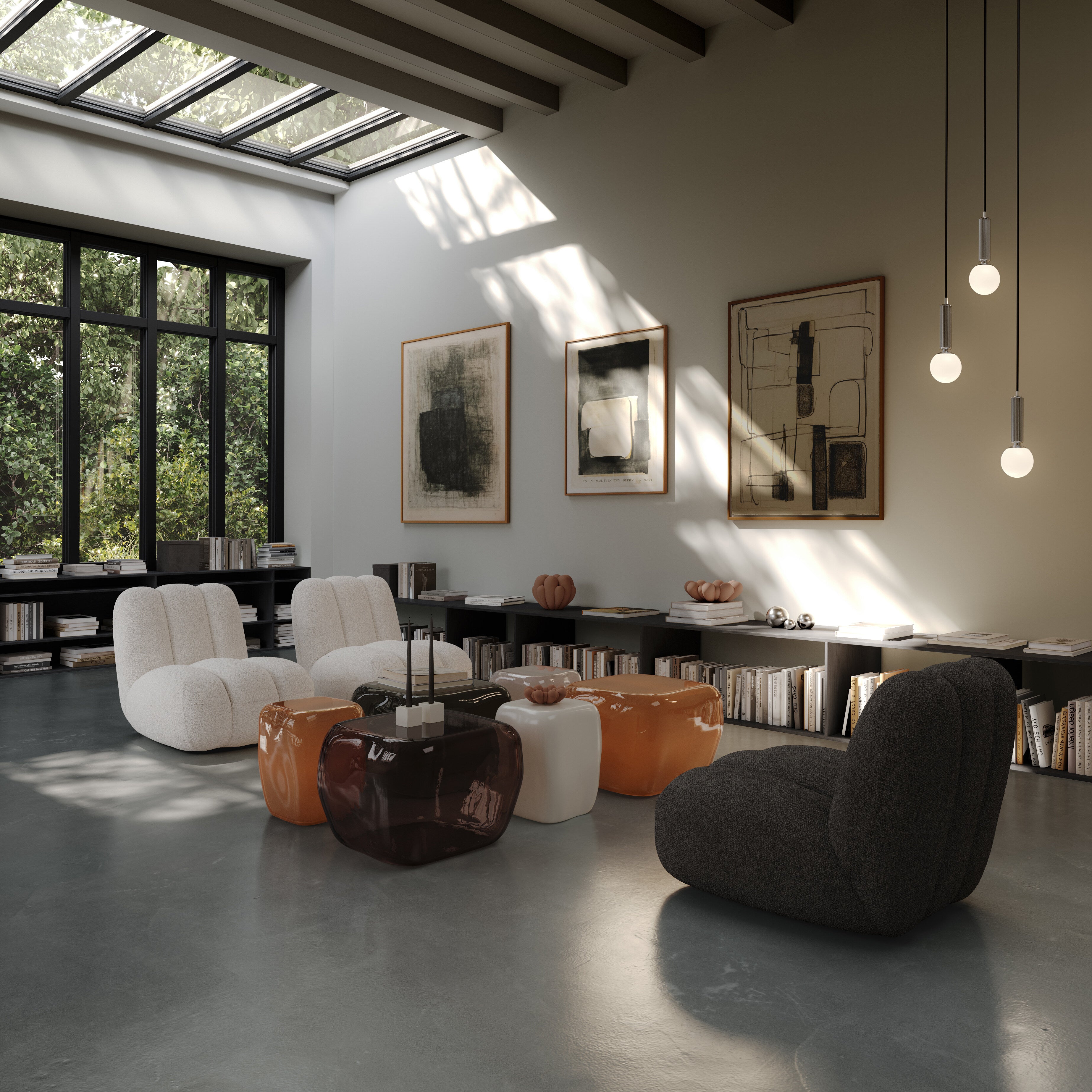 Ishi Coffee Tables, Medio - Smoked Forest