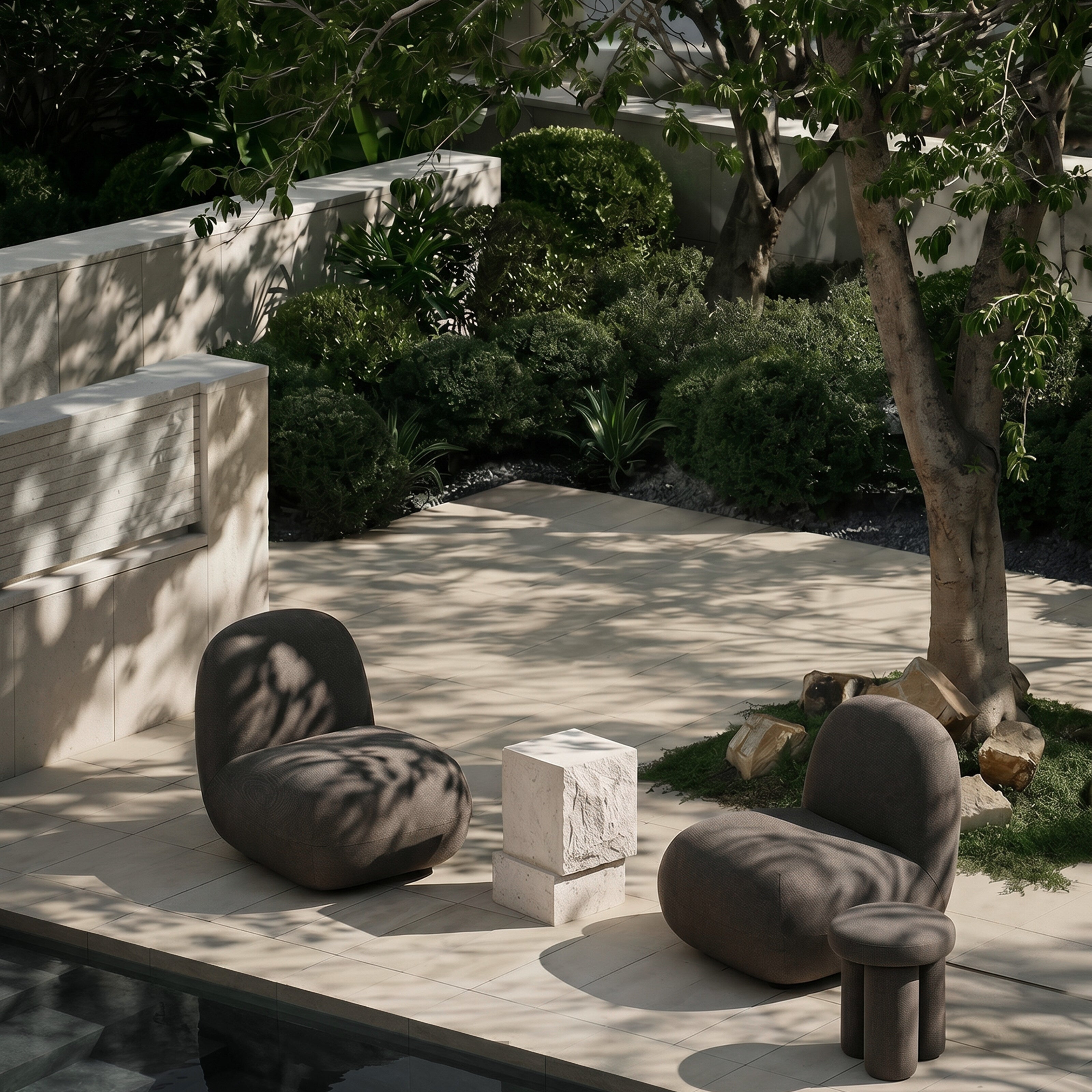 Toe Chair, Flat - Stone Gray
