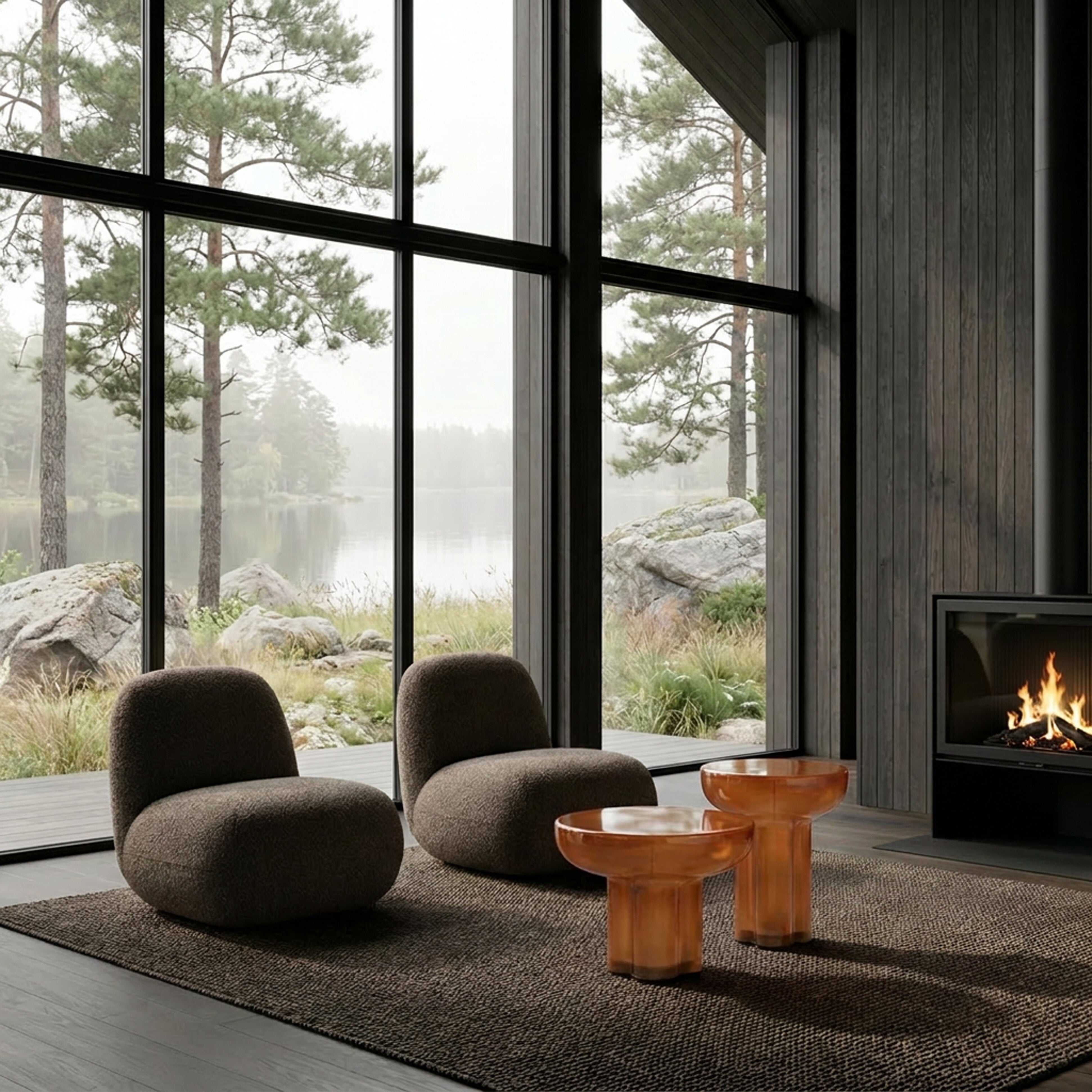 101 Copenhagen - Toe Chair, Flat - Deep Taupe - Lounge Chair