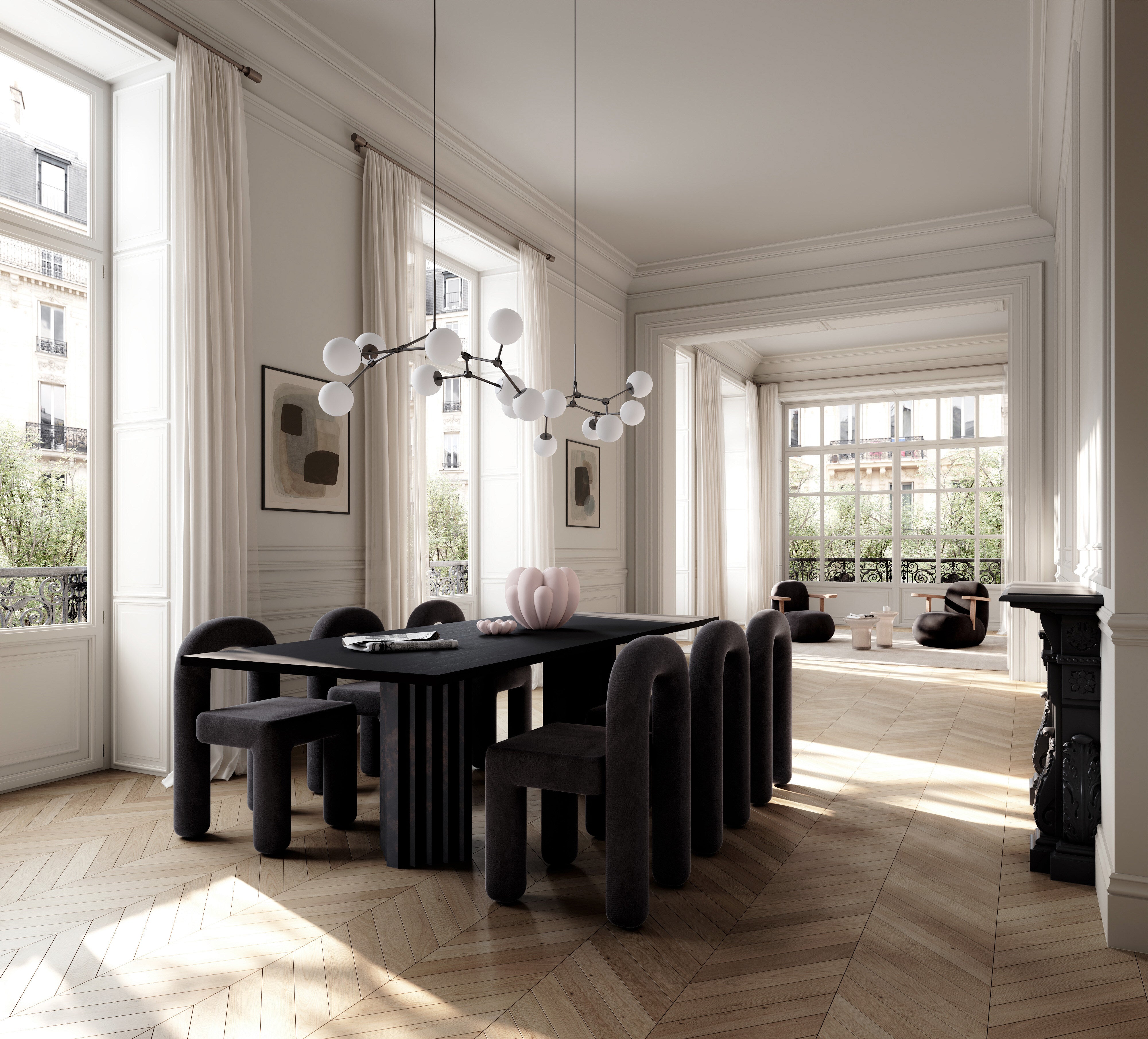 101 Copenhagen - Drop Chandelier Bulp, Mini - Grey (5m) - Chandelier
