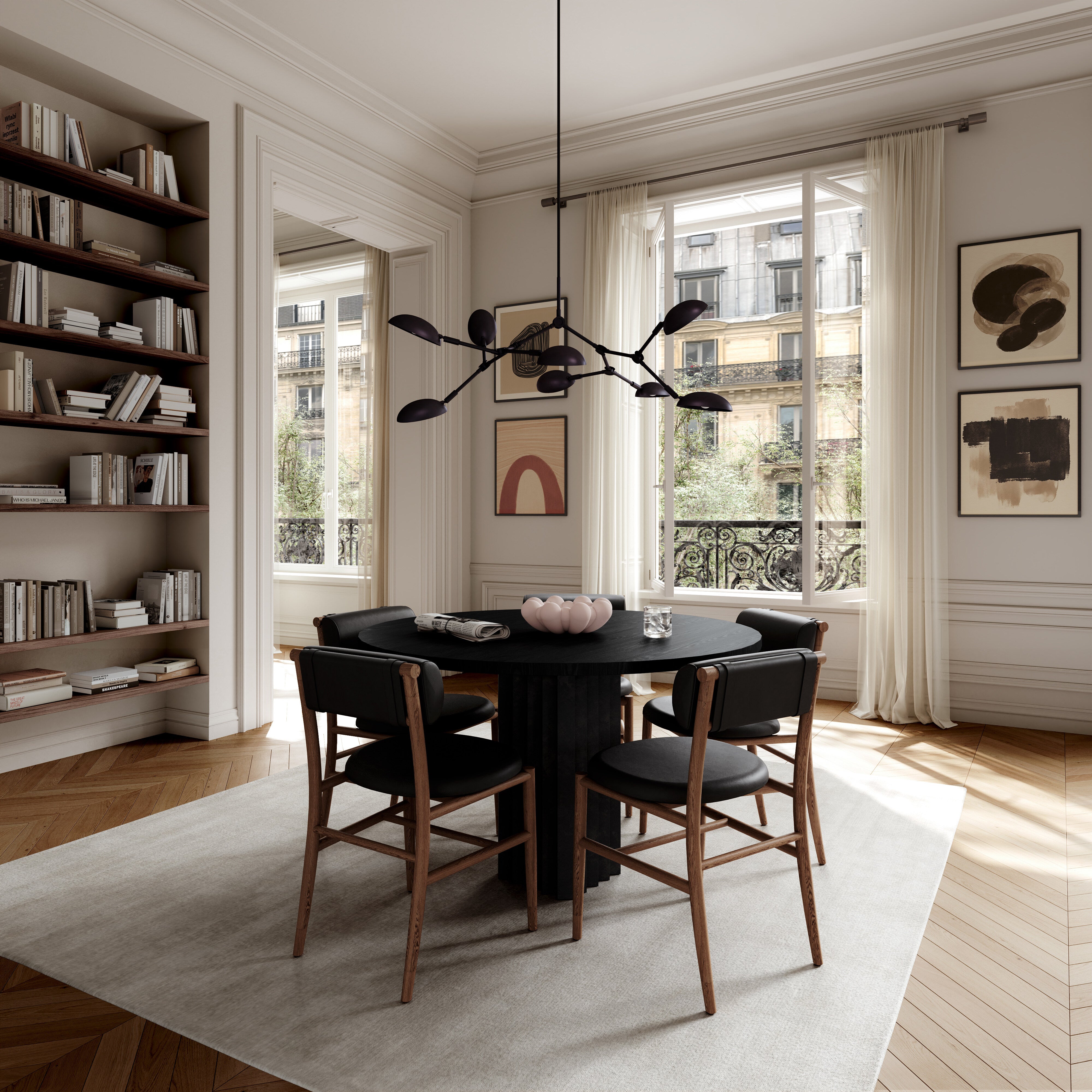 101 Copenhagen - Drop Chandelier, Mini - Burned Black (5m) - Chandelier